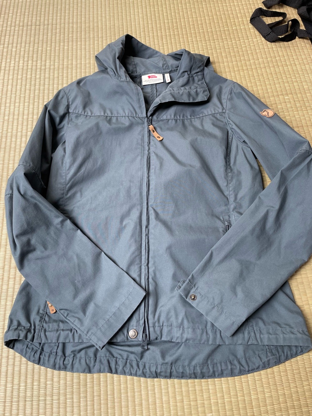 Fjallraven Stina Hooded Utility Jacket in Slate Blue